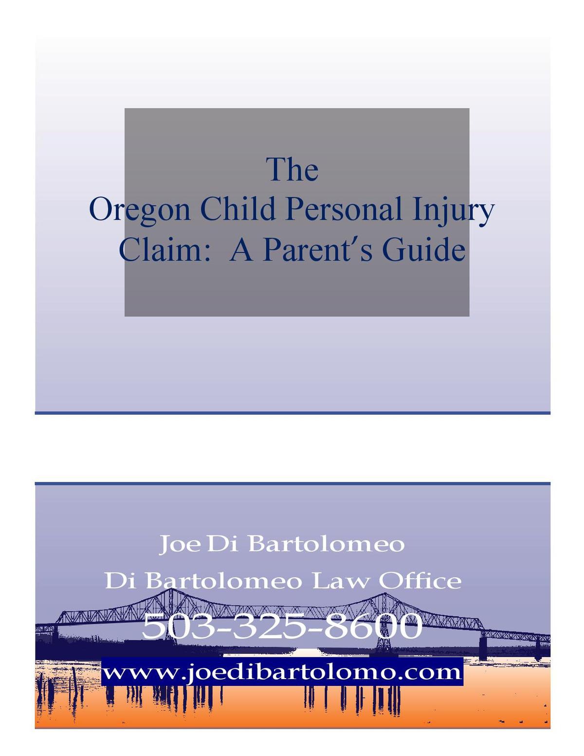 Children's Oregon Personal Injury Claims: A Guide for Parents
